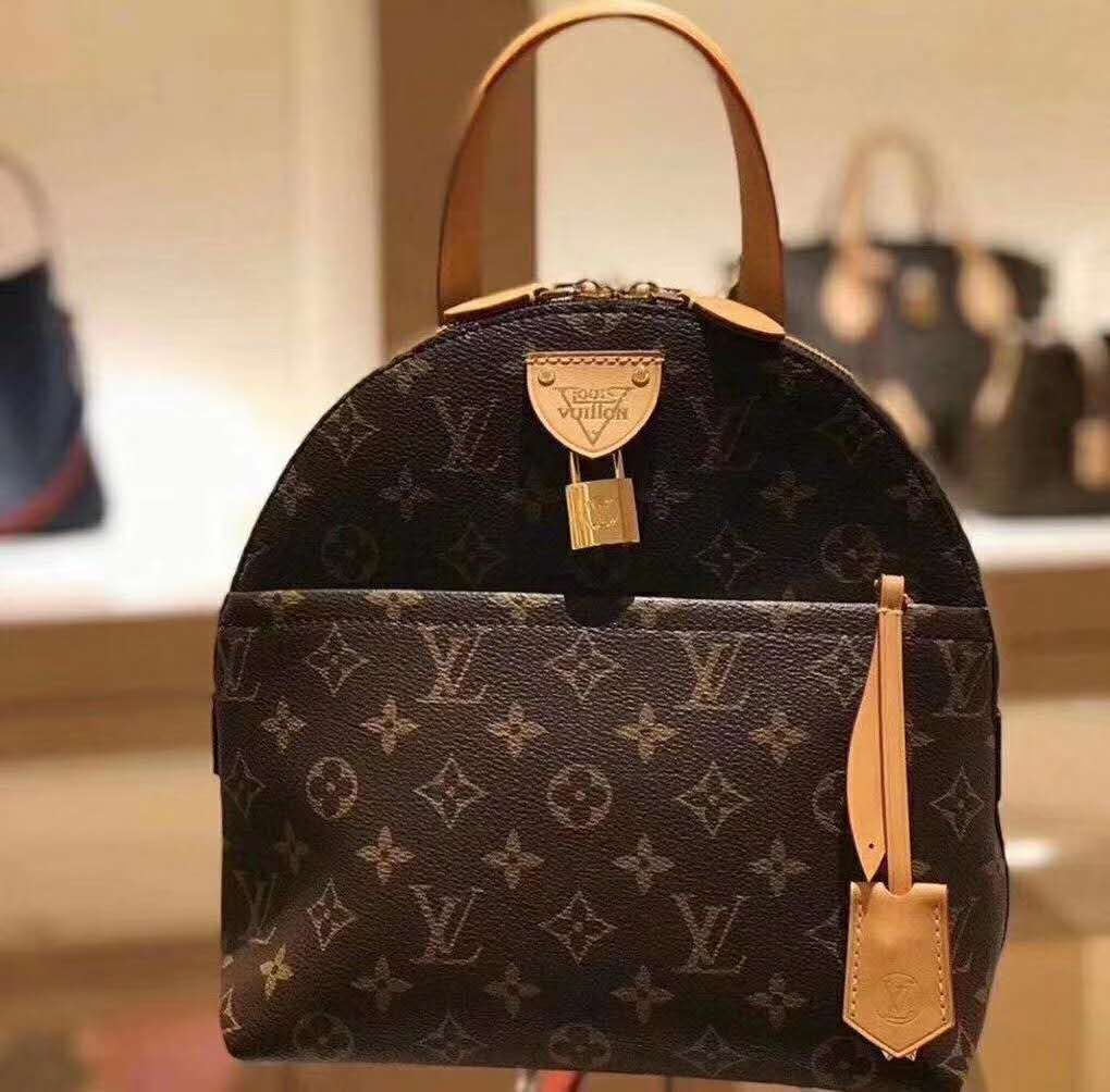 Louis Vuitton Moon Backpack Monogram Brown in Coated Canvas with