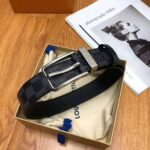 Louis Vuitton LV Unisex LV Pont Neuf 35mm Belt in Damier Canvas-Grey – Bild 2