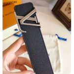 Louis Vuitton LV Unisex LV Pyramide 40mm Leather Belt-Black - Image 8