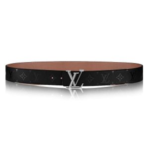 Louis Vuitton LV Unisex LV Pyramide 40mm Reversible Buckle Belt-Black
