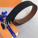 Louis Vuitton LV Unisex LV Pyramide 40mm Reversible Buckle Belt-Black – Image 3