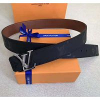 Louis Vuitton LV Unisex LV Pyramide 40mm Reversible Buckle Belt-Black (1)