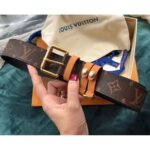 Louis Vuitton LV Unisex LV Signature 35mm Belt in Monogram Canvas-Brown - immagine 5