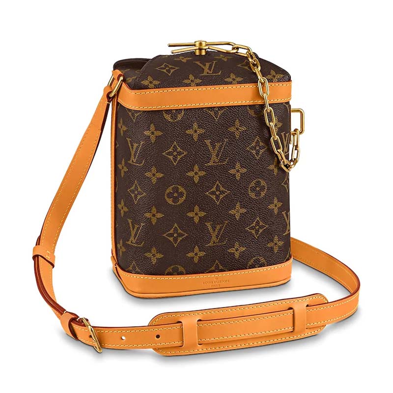 Louis Vuitton LV Unisex Milk Box Bag in Monogram Coated Canvas and Natural  Leather - LULUX
