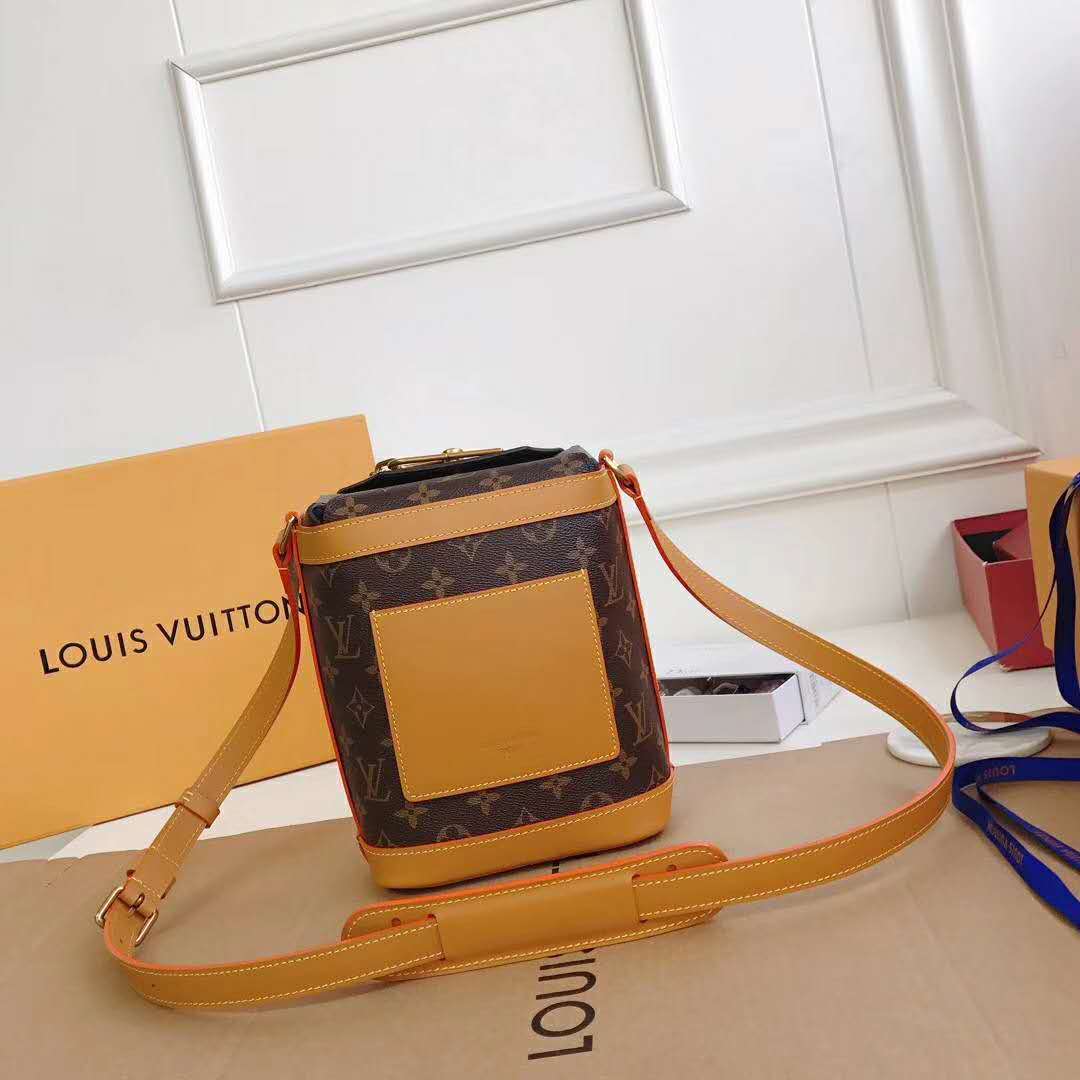 Louis Vuitton Virgil Abloh Milk box Bag Monogram canvas leather Brown  Unused