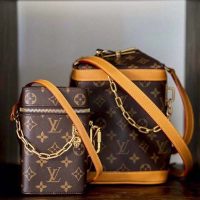 Louis Vuitton LV Unisex Milk Box Bag in Monogram Coated Canvas and Natural Leather (1)