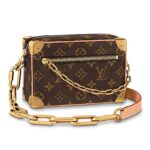 Louis Vuitton LV Unisex Mini Soft Trunk Bag in Monogram Coated Canvas-Brown