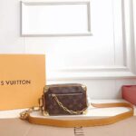Louis Vuitton LV Unisex Mini Soft Trunk Bag in Monogram Coated Canvas-Brown - Image 7