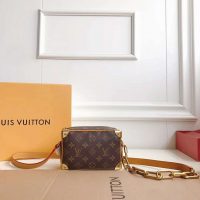 Louis Vuitton LV Unisex Mini Soft Trunk Bag in Monogram Coated Canvas-Brown (1)