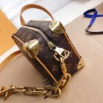 Louis Vuitton LV Unisex Mini Soft Trunk Bag in Monogram Coated Canvas-Brown - Image 4