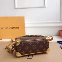 Louis Vuitton LV Unisex Mini Soft Trunk Bag in Monogram Coated Canvas-Brown (1)