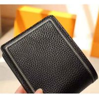 Louis Vuitton LV Unisex Multiple Wallet in Taurillon Leather-Black (1)