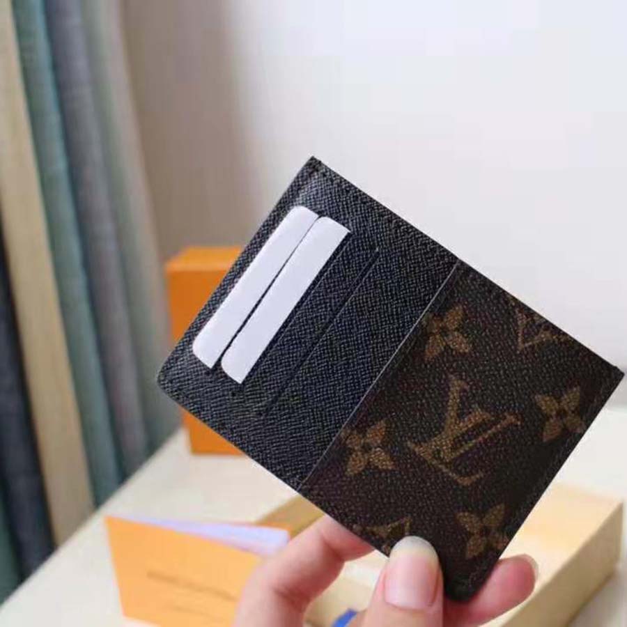 LOUIS VUITTON Louis Vuitton Neo Porto Cult M60166 Monogram Macassar Brown Black  Card Case Men's