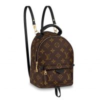 Louis Vuitton LV Unisex Palm Springs Backpack Mini in Monogram Coated Canvas-Brown (1)