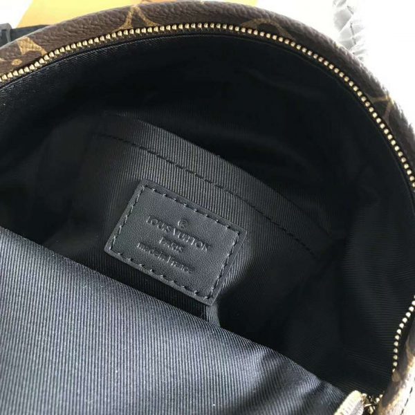 Louis Vuitton LV Unisex Palm Springs Backpack Mini in Monogram Coated Canvas-Brown (11)