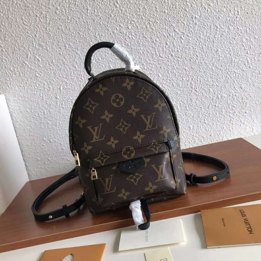 M45043 Louis Vuitton 2020 Monogram Denim Palm Springs Mini Backpack