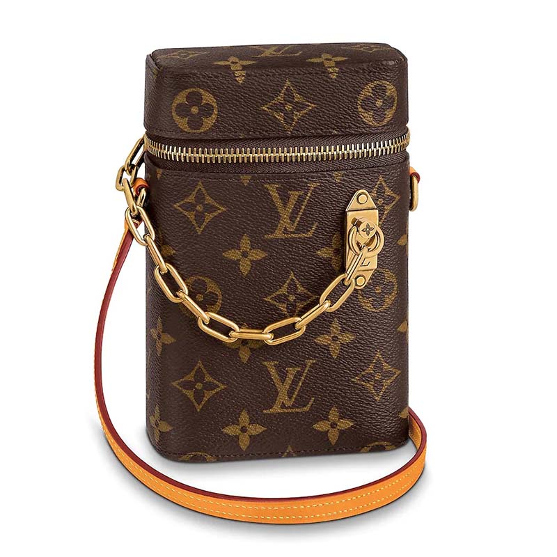 Louis Vuitton LV Unisex Phone Box Bag in Monogram Coated Canvas-Brown -  LULUX