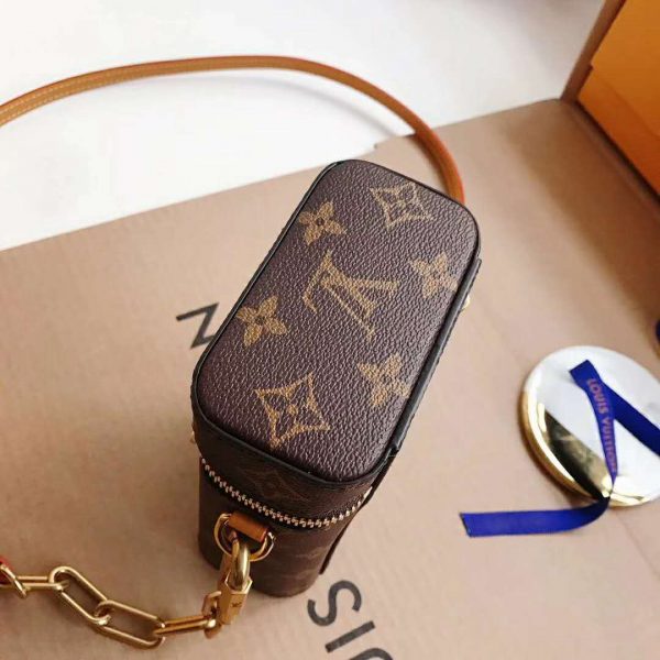 Louis Vuitton LV Unisex Phone Box Bag in Monogram Coated Canvas-Brown (9)