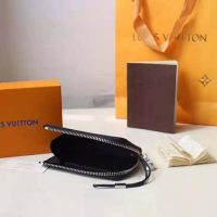 Louis Vuitton LV Unisex Pochette Clé Key Pouch Wallet in Damier Graphite Canvas-Grey (1)