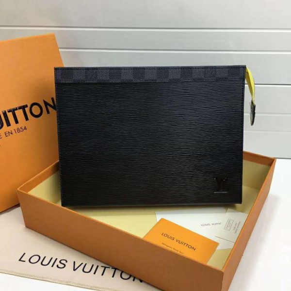Louis Vuitton LV Unisex Pochette Voyage MM Bag in Epi Leather (2)