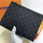 Louis Vuitton LV Unisex Pochette Voyage MM Bag in Monogram Eclipse canvas-Grey – Image 5