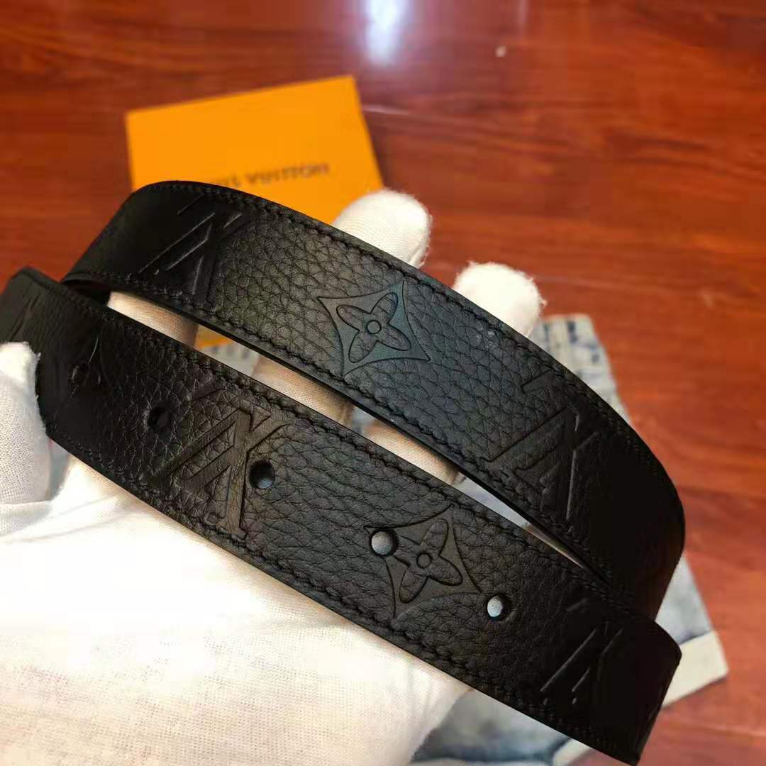 Buy Louis Vuitton LOUISVUITTON Size: 95 MP058 Centure Signature Chain  Monogram Taurillon Leather Belt from Japan - Buy authentic Plus exclusive  items from Japan