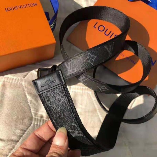 Louis Vuitton LV Unisex Signature Extra Long 35mm Belt-Grey (1)