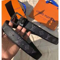 Louis Vuitton LV Unisex Signature Extra Long 35mm Belt-Grey (9)