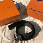 Louis Vuitton LV Unisex Signature Extra Long 35mm Belt-Grey - immagine 4