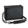 Louis Vuitton LV Unisex Soft Trunk Bag in Monogram Eclipse Coated Canvas-Grey