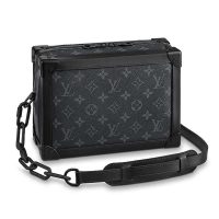 Louis Vuitton LV Unisex Soft Trunk Bag in Monogram Eclipse Coated Canvas-Grey (1)