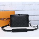 Louis Vuitton LV Unisex Soft Trunk Bag in Monogram Eclipse Coated Canvas-Grey - Bild 2