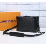 Louis Vuitton LV Unisex Soft Trunk Bag in Monogram Eclipse Coated Canvas-Grey - Bild 3