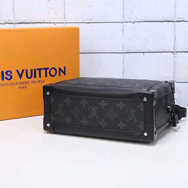 Louis Vuitton LV Unisex Soft Trunk Bag in Monogram Eclipse Coated Canvas-Grey (5)