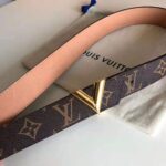 Louis Vuitton LV Unisex V Essential 30mm Belt in Monogram Canvas and Calf Leather - Image 4