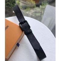 Louis Vuitton LV Unisex Voyager 35mm Belt in Monogram Eclipse Canvas (8)