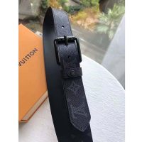 Louis Vuitton LV Unisex Voyager 35mm Belt in Monogram Eclipse Canvas (8)