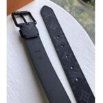 Louis Vuitton LV Unisex Voyager 35mm Belt in Monogram Eclipse Canvas - Image 7