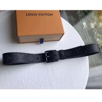 Louis Vuitton LV Unisex Voyager 35mm Belt in Monogram Eclipse Canvas (8)