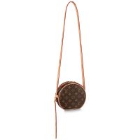 Louis Vuitton LV Women Boite Chapeau Souple PM in Monogram Coated Canvas-Brown (1)