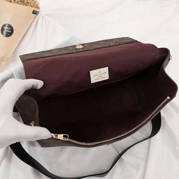 Louis Vuitton LV Women Cluny MM Handbag in Monogram Canvas-Brown (10)