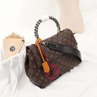 Louis Vuitton LV Women Cluny MM Handbag in Monogram Canvas-Brown (1)