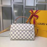 Louis Vuitton LV Women Croisette Handbag in Damier Azur Coasted Canvas-Sandy - Image 6
