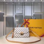 Louis Vuitton LV Women Croisette Handbag in Damier Azur Coasted Canvas-Sandy - Image 2