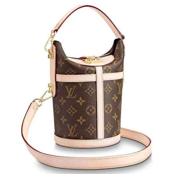 Louis Vuitton LV Women Duffle Bag in Monogram Coated Canvas-Brown (2)