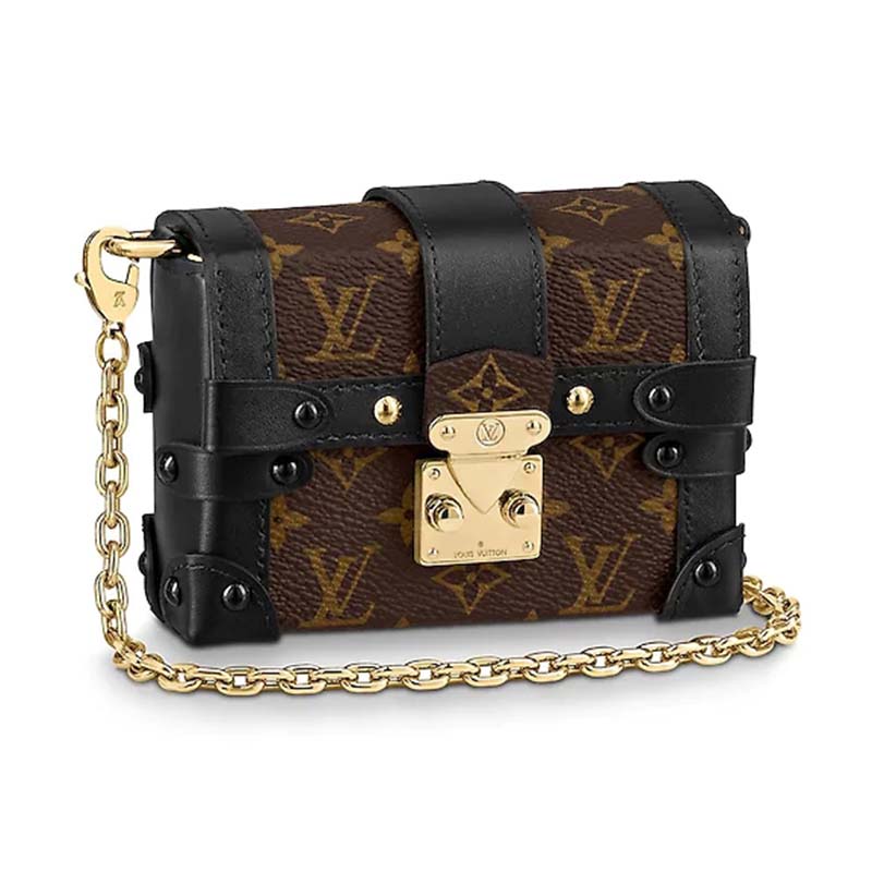 Essential trunk cloth clutch bag Louis Vuitton Brown in Cloth - 31353828