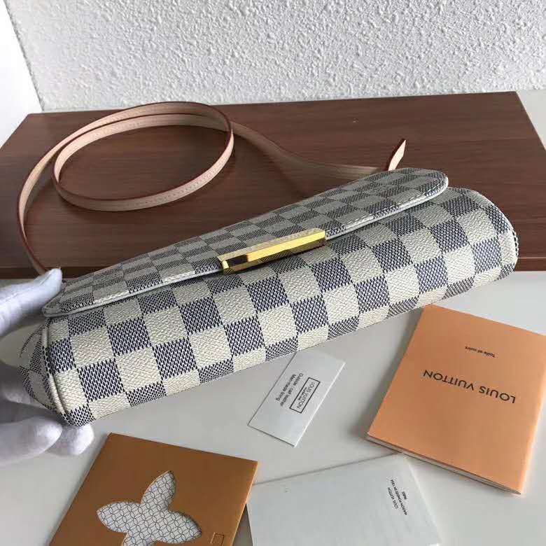 Louis Vuitton Key Clutch Damier Azur Canvas Beige Cloth ref.185958