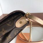 Louis Vuitton LV Women Favorite MM Clutch in Monogram Coated Canvas-Brown - immagine 9