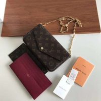 Louis Vuitton LV Women Félicie Pochette Bag in Monogram Canvas-Brown (1)