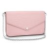 Louis Vuitton LV Women Félicie Pochette in Emblematic Epi Leather-Pink